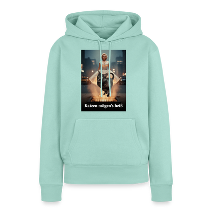 Katzen mögen’s heiß | Frauen Premium Hoodie - Mint 