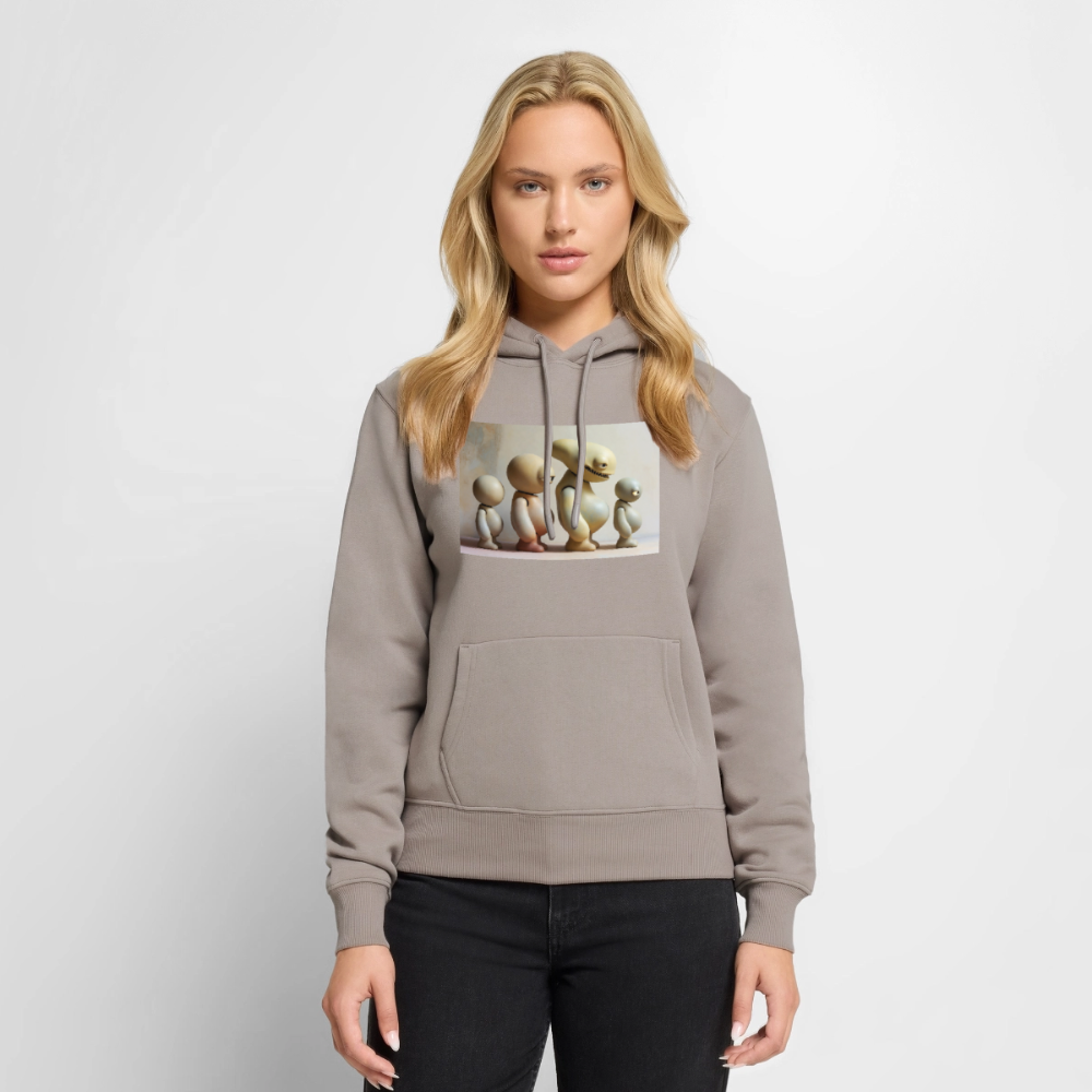 So wachsen wir also | Frauen Premium Hoodie - Taupe