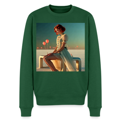 Leise Gedanken bei lauter Farben |  Männer Premium Pullover - Flaschengrün