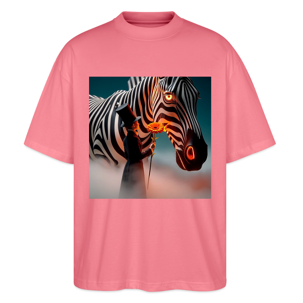 Blumen für ein Zebra | Stanley/Stella Oversized Unisex Bio T-Shirt Blaster - Pink 