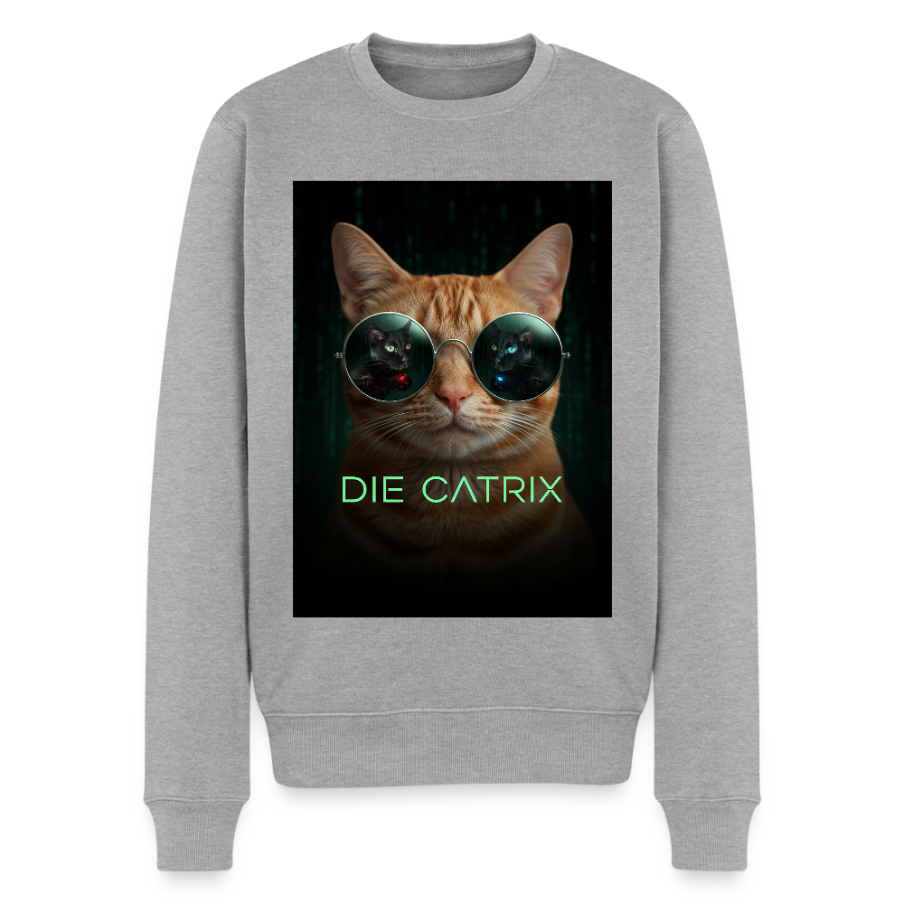 Die Catrix – Krümel erwacht |  Männer Premium Pullover - Grau meliert