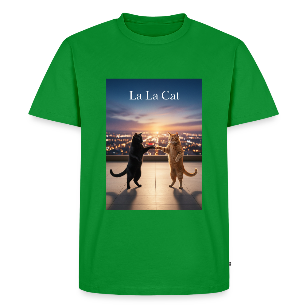 La La Cat – Tanz über den Dächern | Männer Premium T-Shirt - Grün