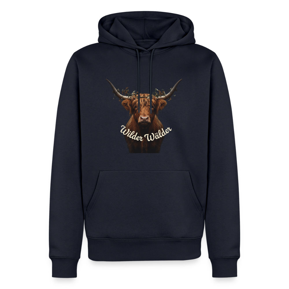 Wilder Wälder – Schwarzwald Highland Rind | Männer Premium Hoodie - Navy