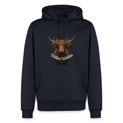 Wilder Wälder – Schwarzwald Highland Rind | Männer Premium Hoodie - Navy