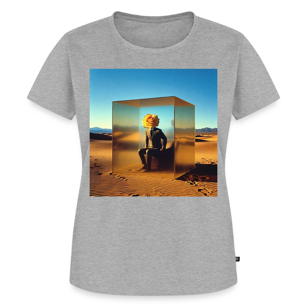 Gefühle unter Glas | Frauen Premium T-Shirt - Grau meliert