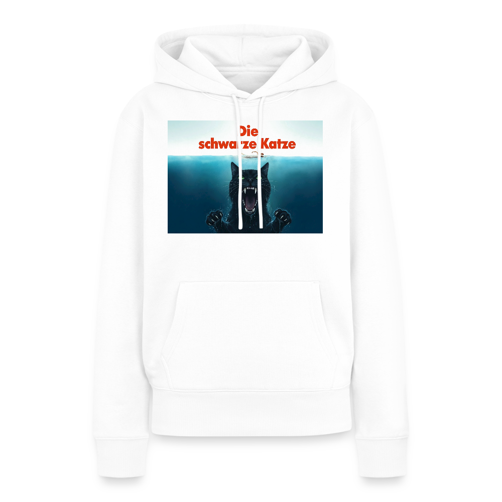 Die schwarze Katze – Krümel taucht auf | Frauen Premium Hoodie - Weiß