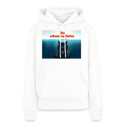 Die schwarze Katze – Krümel taucht auf | Frauen Premium Hoodie - Weiß