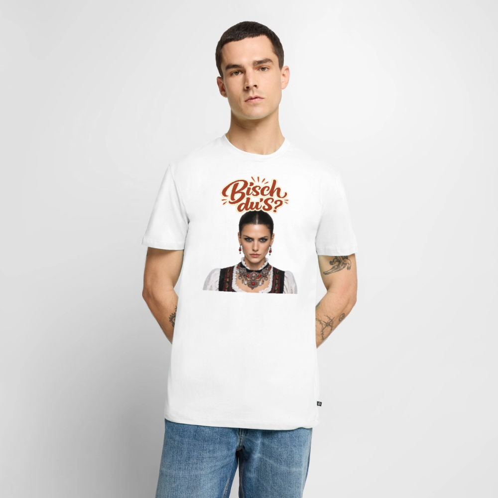 Schwarzwaldstolz – Sie weiß, wer sie isch | Männer Premium T-Shirt - Weiß