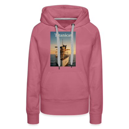 Titanicat – Ich bin der König der Kratzbäume | Frauen Premium Hoodie - Malve
