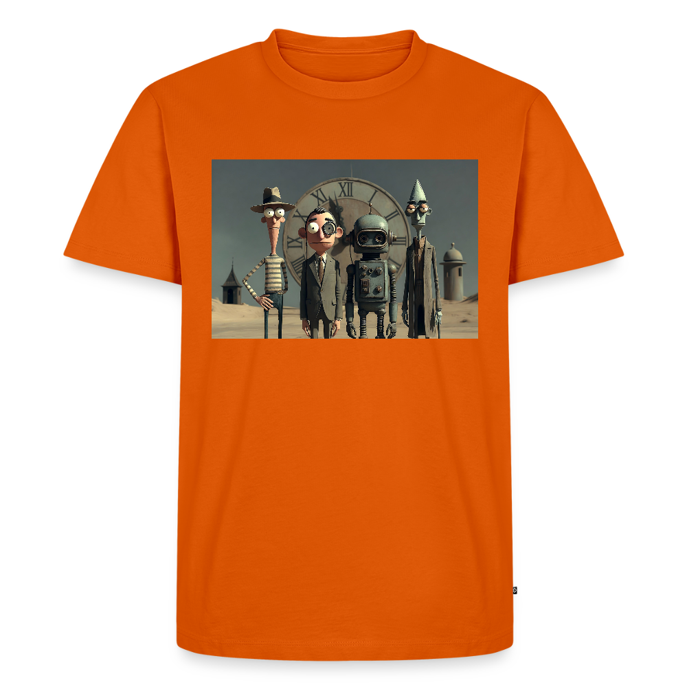 Pünktlich zu spät – Die seltsame Gesellschaft | Männer Premium T-Shirt - Orange 