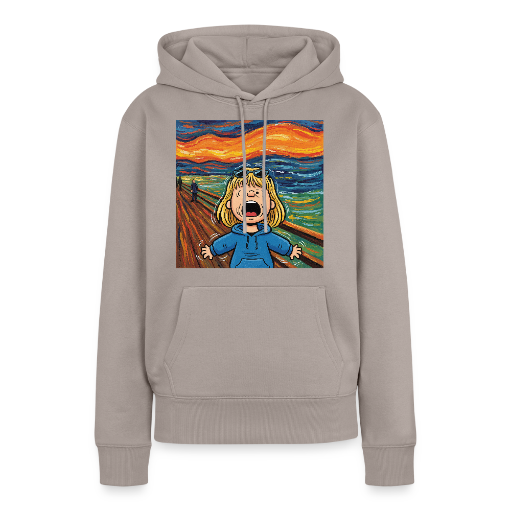 Der Schrei… manchmal bist du es selbst | Frauen Premium Hoodie - Taupe