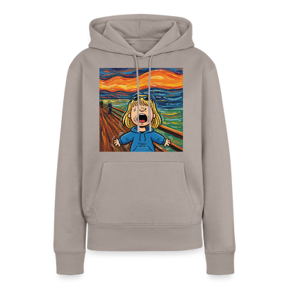 Der Schrei… manchmal bist du es selbst | Frauen Premium Hoodie - Taupe
