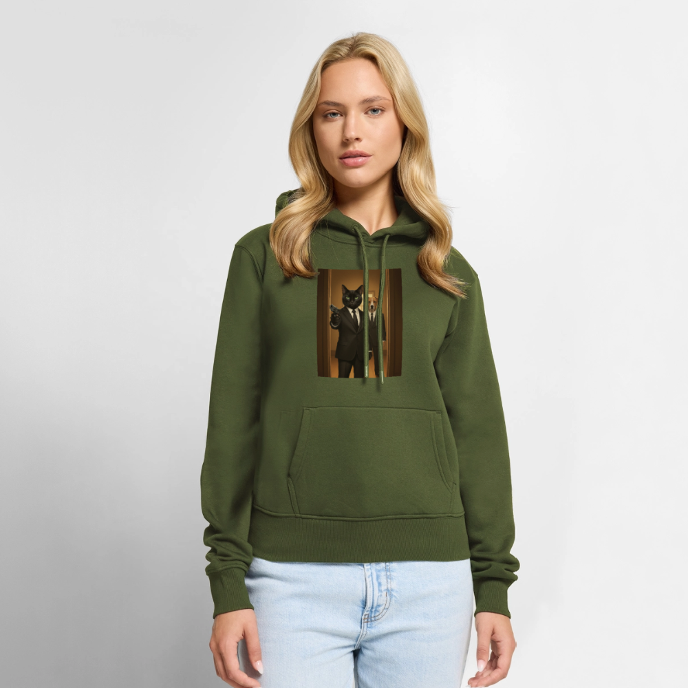 Krümel – Say Meow Again | Frauen Premium Hoodie - Khaki