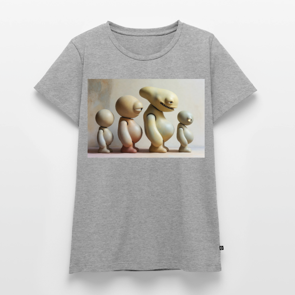 So wachsen wir also | Frauen Premium T-Shirt - Grau meliert