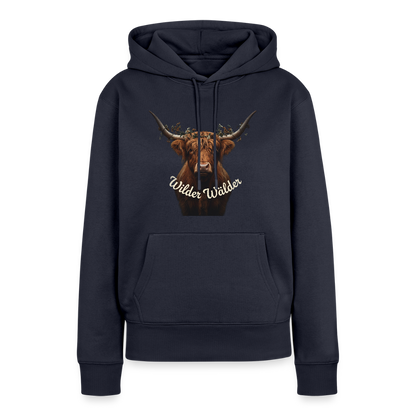 Wilder Wälder – Schwarzwald Highland Rind | Frauen Premium Hoodie - Navy