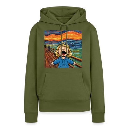 Der Schrei… manchmal bist du es selbst | Frauen Premium Hoodie - Khaki