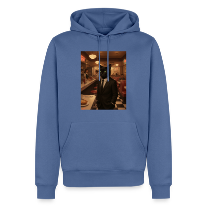 Krümel – Royale mit Pfote | Männer Premium Hoodie - Taubenblau