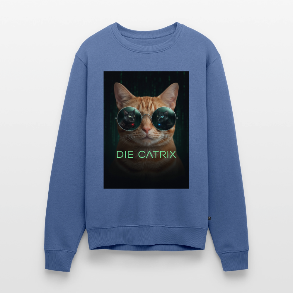 Die Catrix – Krümel erwacht |  Männer Premium Pullover - Taubenblau