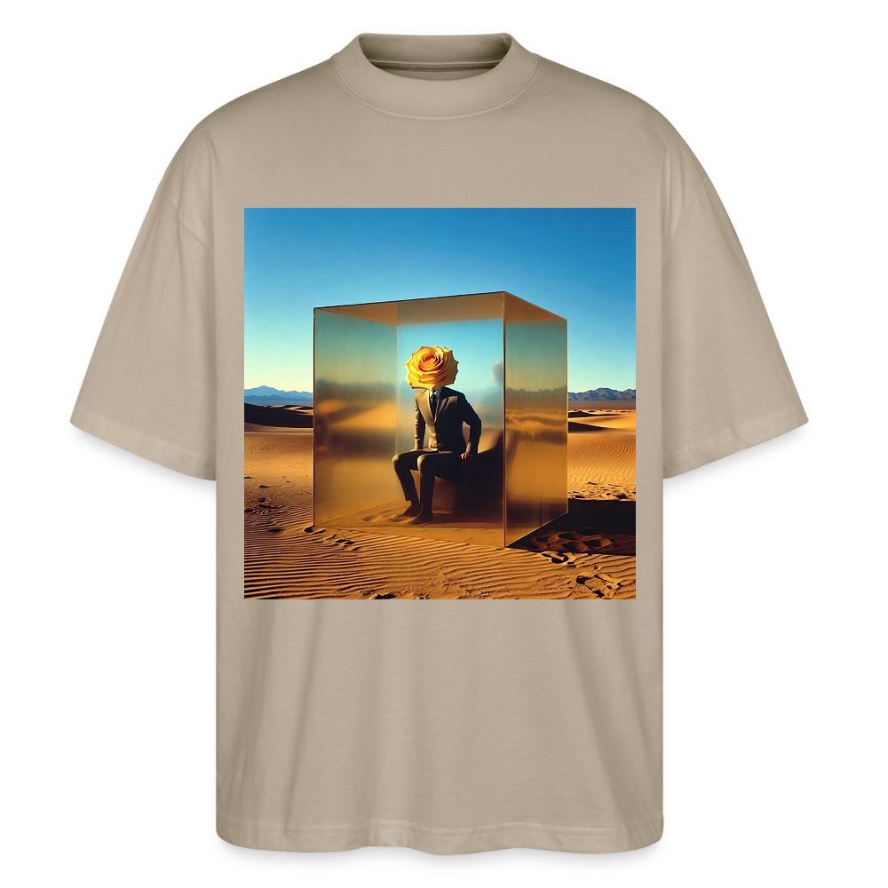 Gefühle unter Glas | Stanley/Stella Oversized Unisex Bio T-Shirt Blaster - Steingrau