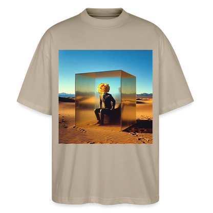 Gefühle unter Glas | Stanley/Stella Oversized Unisex Bio T-Shirt Blaster - Steingrau