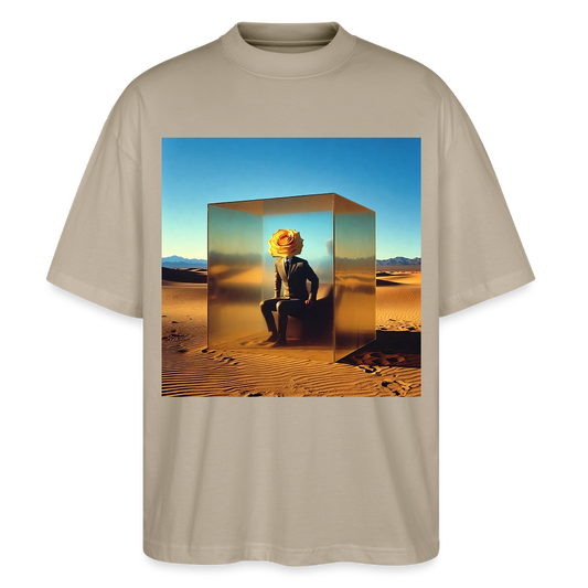 Gefühle unter Glas | Stanley/Stella Oversized Unisex Bio T-Shirt Blaster - Steingrau