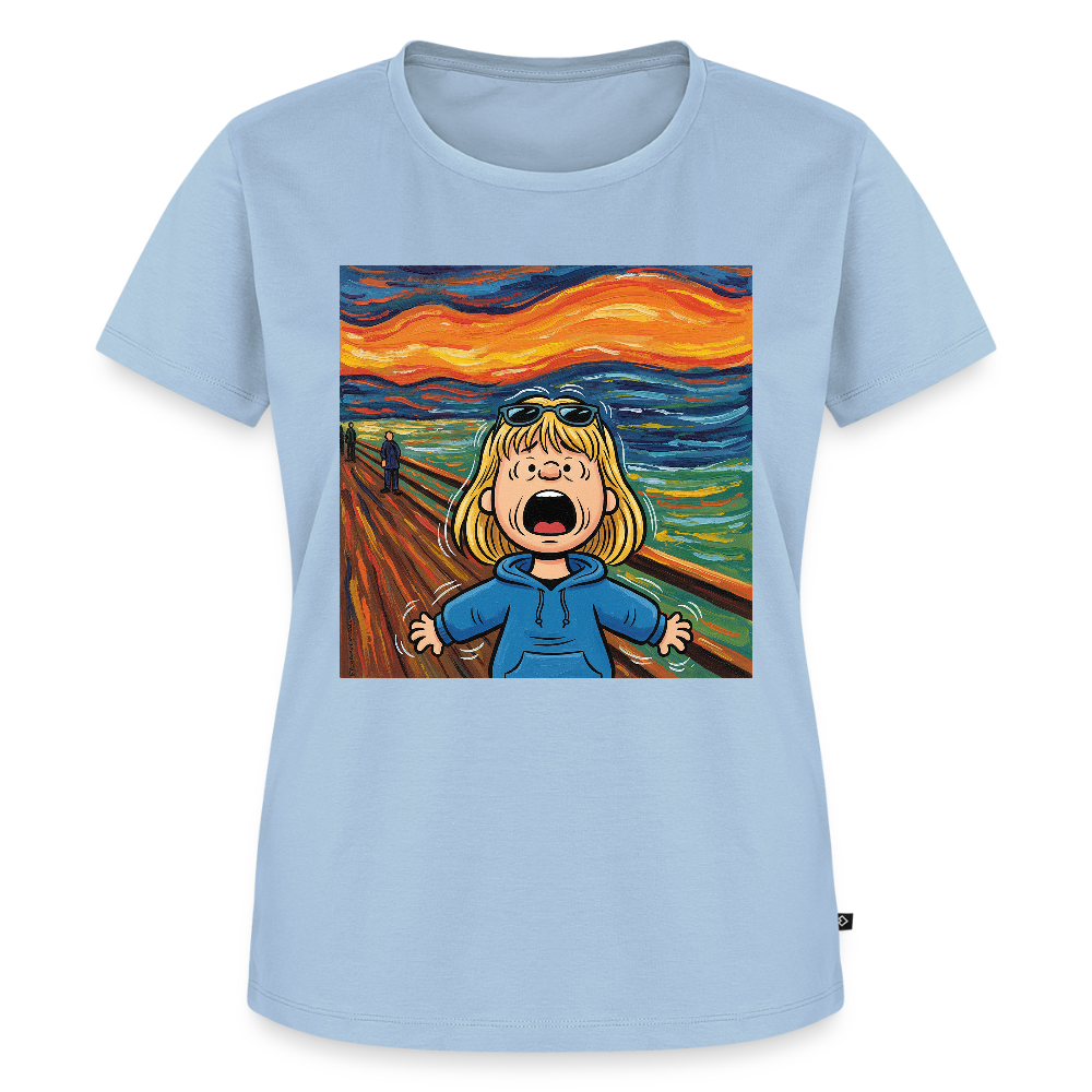 Der Schrei… manchmal bist du es selbst | Frauen Premium T-Shirt - Hellblau