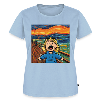 Der Schrei… manchmal bist du es selbst | Frauen Premium T-Shirt - Hellblau