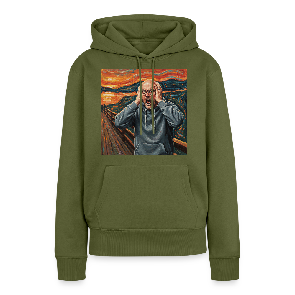 Der Schrei… wenn es wirklich reicht | Frauen Premium Hoodie - Khaki