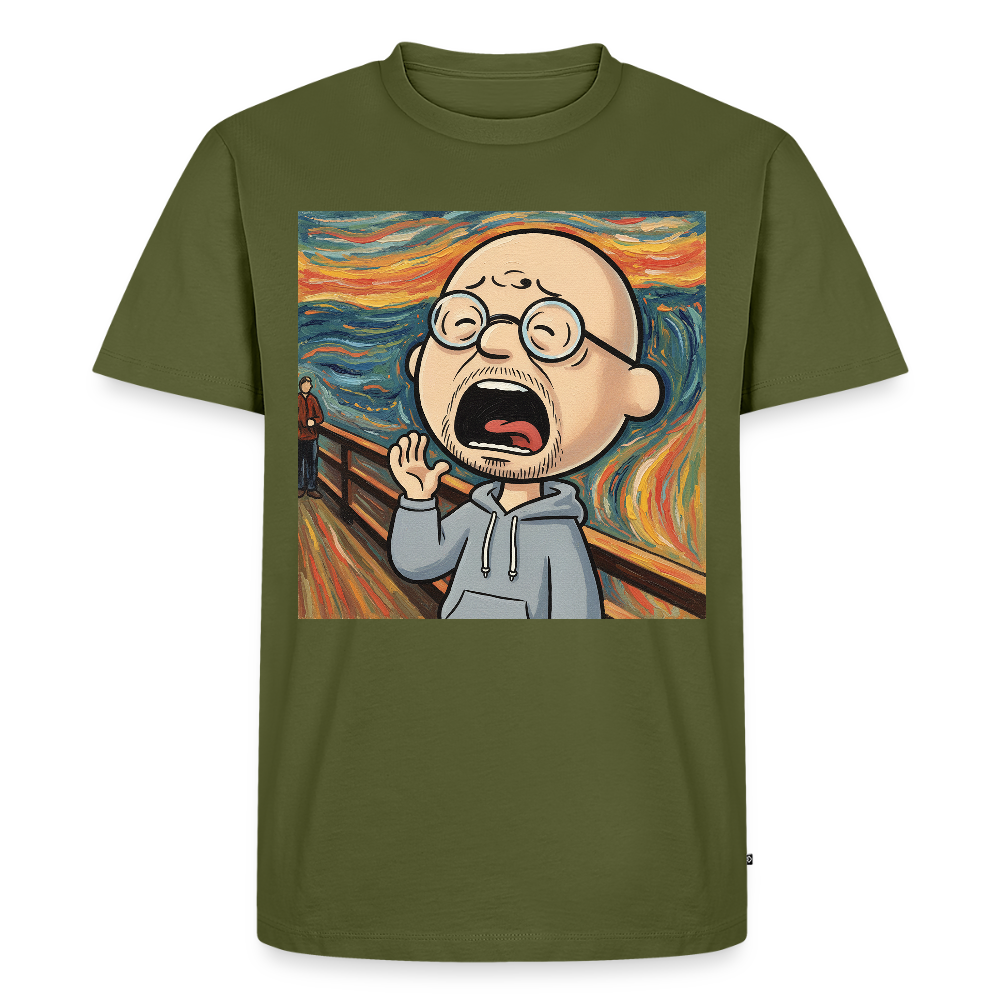 Der Schrei… aber heute bin ich dran | Männer Premium T-Shirt - Khaki