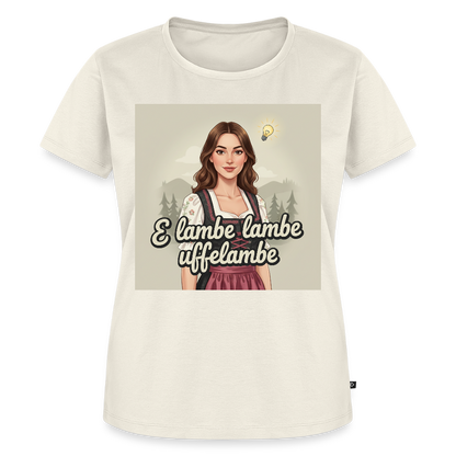 E Lambe, lambe, uffelambe – Alemannischer Geistesblitz | Frauen Premium T-Shirt - Naturweiß