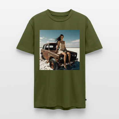 Warten auf irgendwas | Männer Premium T-Shirt - Khaki