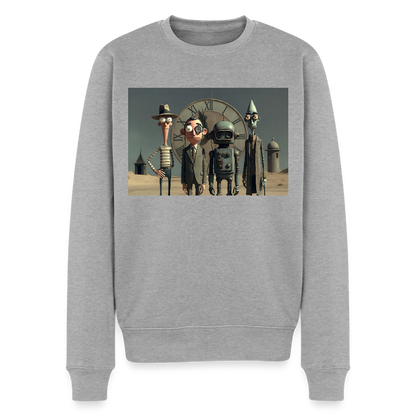 Pünktlich zu spät – Die seltsame Gesellschaft |  Männer Premium Pullover - Grau meliert