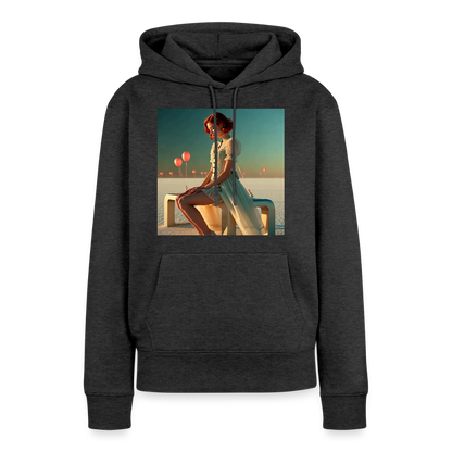 Leise Gedanken bei lauter Farben | Frauen Premium Hoodie - Anthrazit meliert