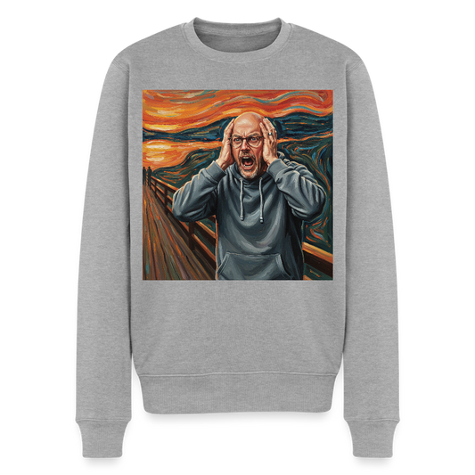 Der Schrei… wenn es wirklich reicht |  Männer Premium Pullover - Grau meliert