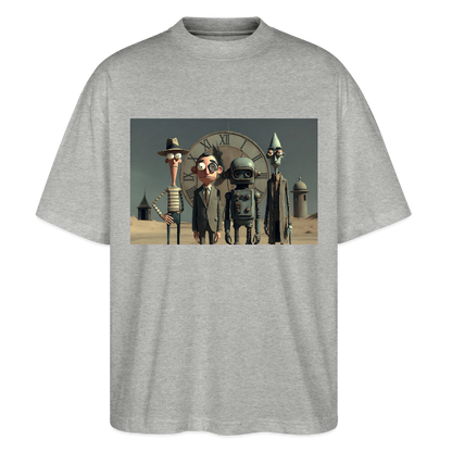 Pünktlich zu spät – Die seltsame Gesellschaft | Stanley/Stella Oversized Unisex Bio T-Shirt Blaster - Grau meliert