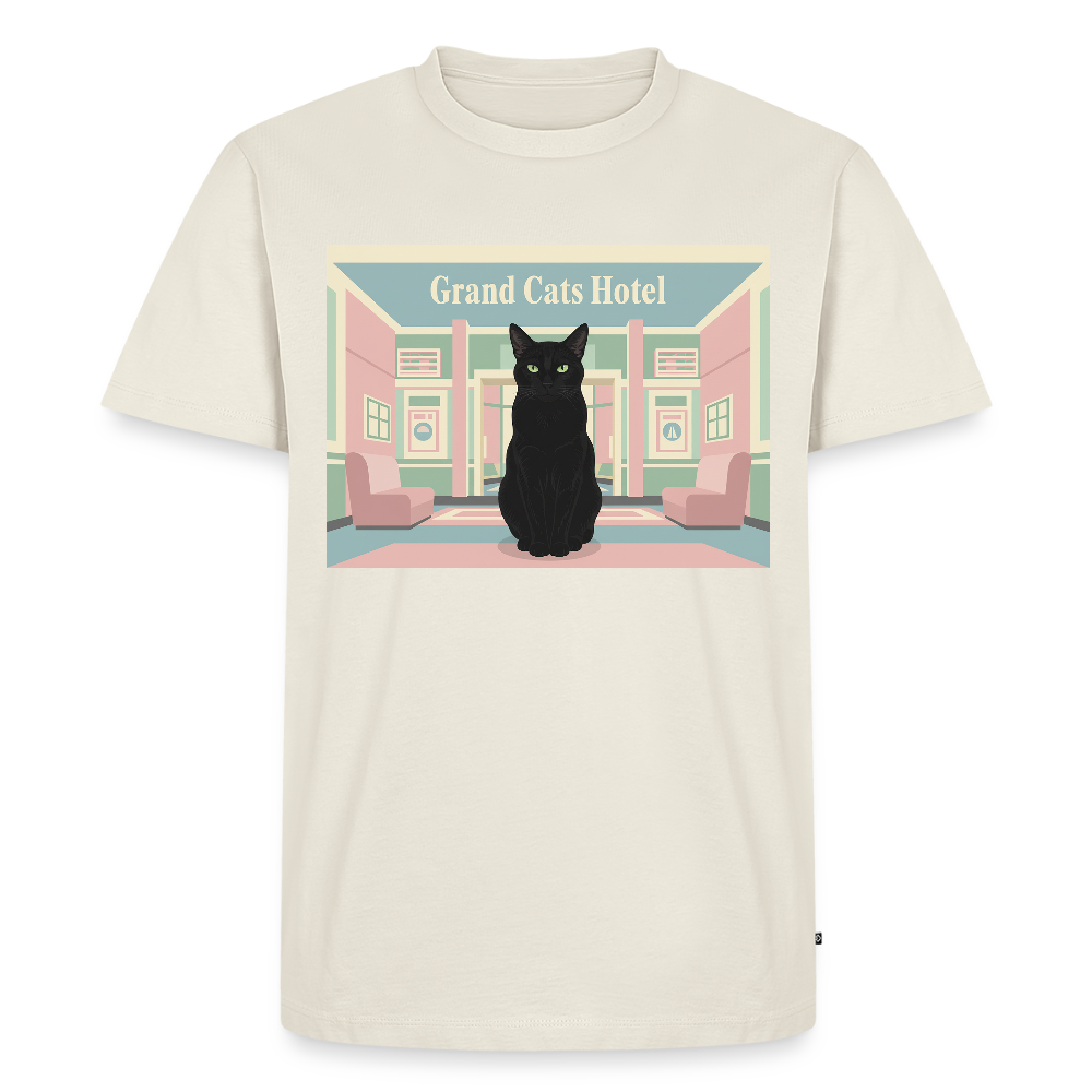Grand Hotel Krümel | Männer Premium T-Shirt - Naturweiß
