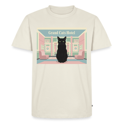 Grand Hotel Krümel | Männer Premium T-Shirt - Naturweiß