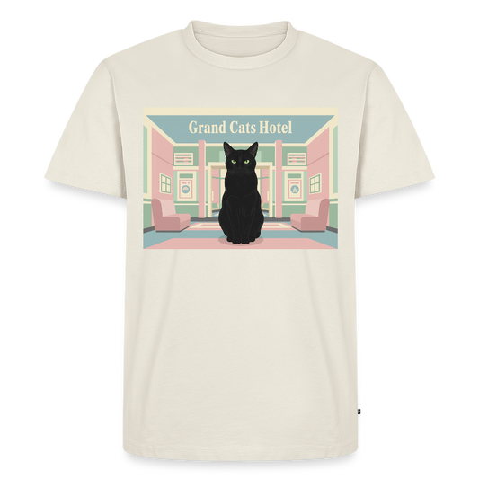 Grand Hotel Krümel | Männer Premium T-Shirt - Naturweiß