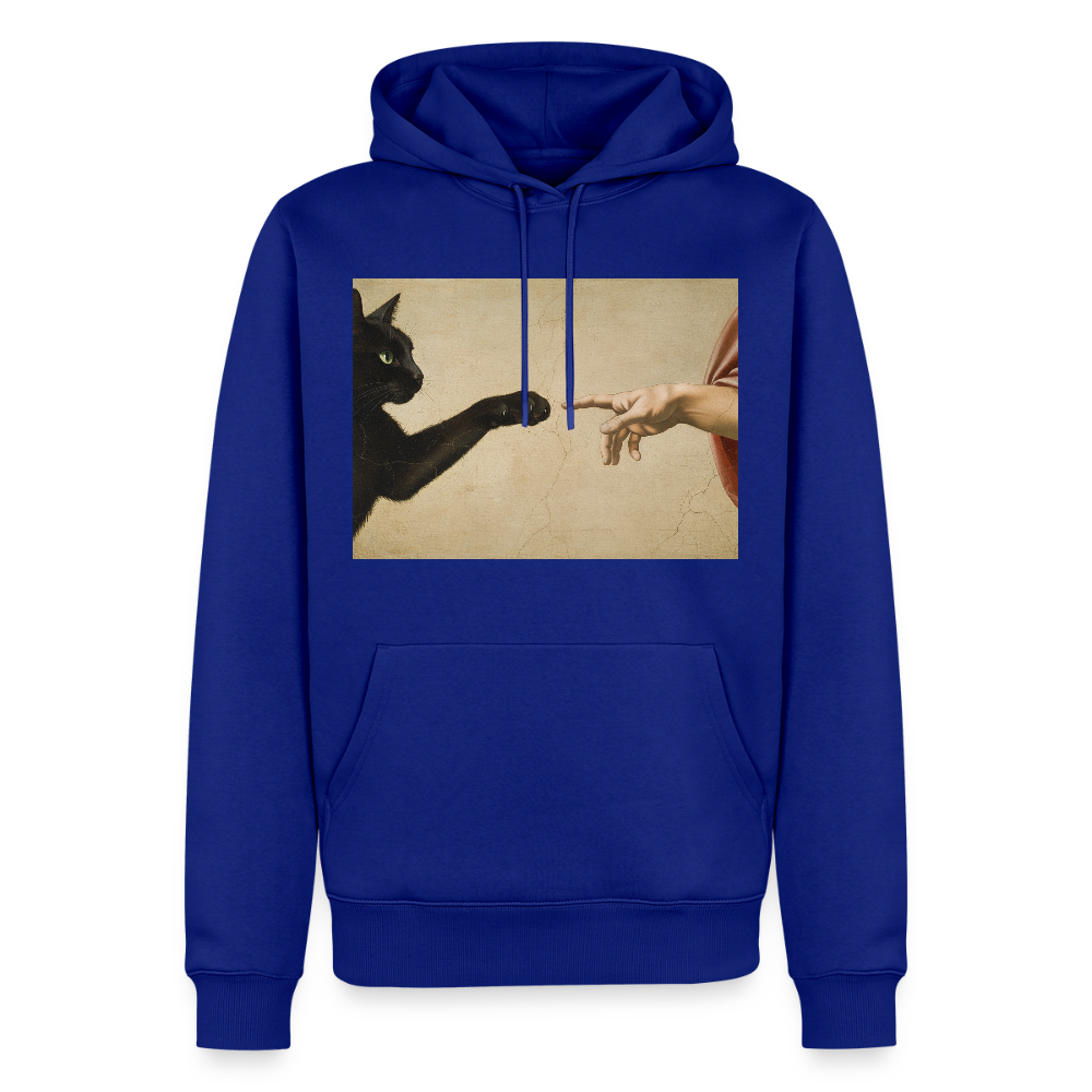 Die Erschaffung Adams… aber die Katze war schneller | Männer Premium Hoodie - Royalblau
