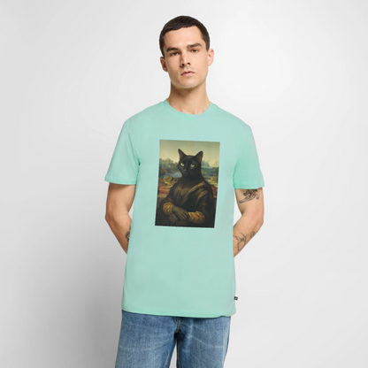 Mona Lisa… aber es ist eine Katze | Männer Premium T-Shirt - Mint 