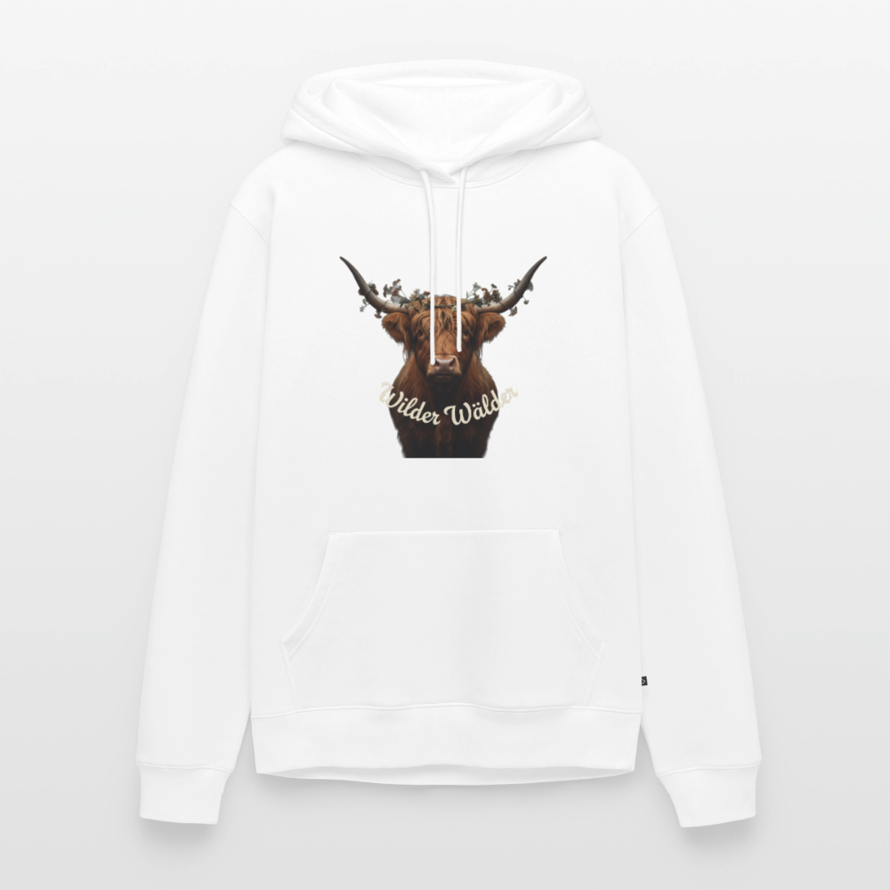 Wilder Wälder – Schwarzwald Highland Rind | Männer Premium Hoodie - Weiß
