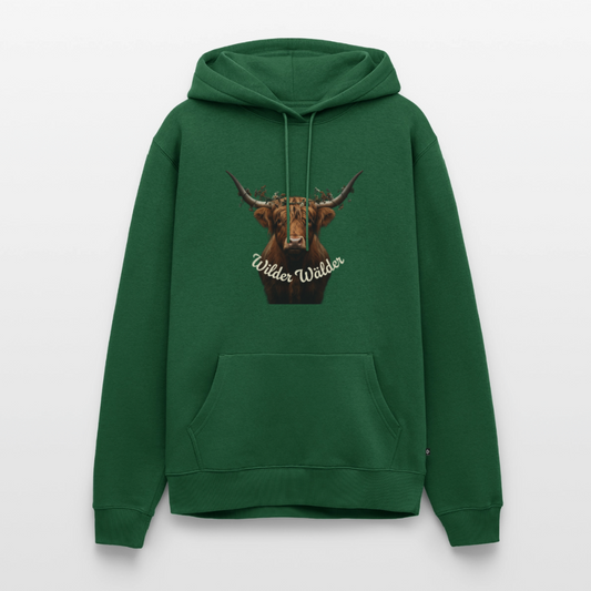 Wilder Wälder – Schwarzwald Highland Rind | Männer Premium Hoodie - Flaschengrün
