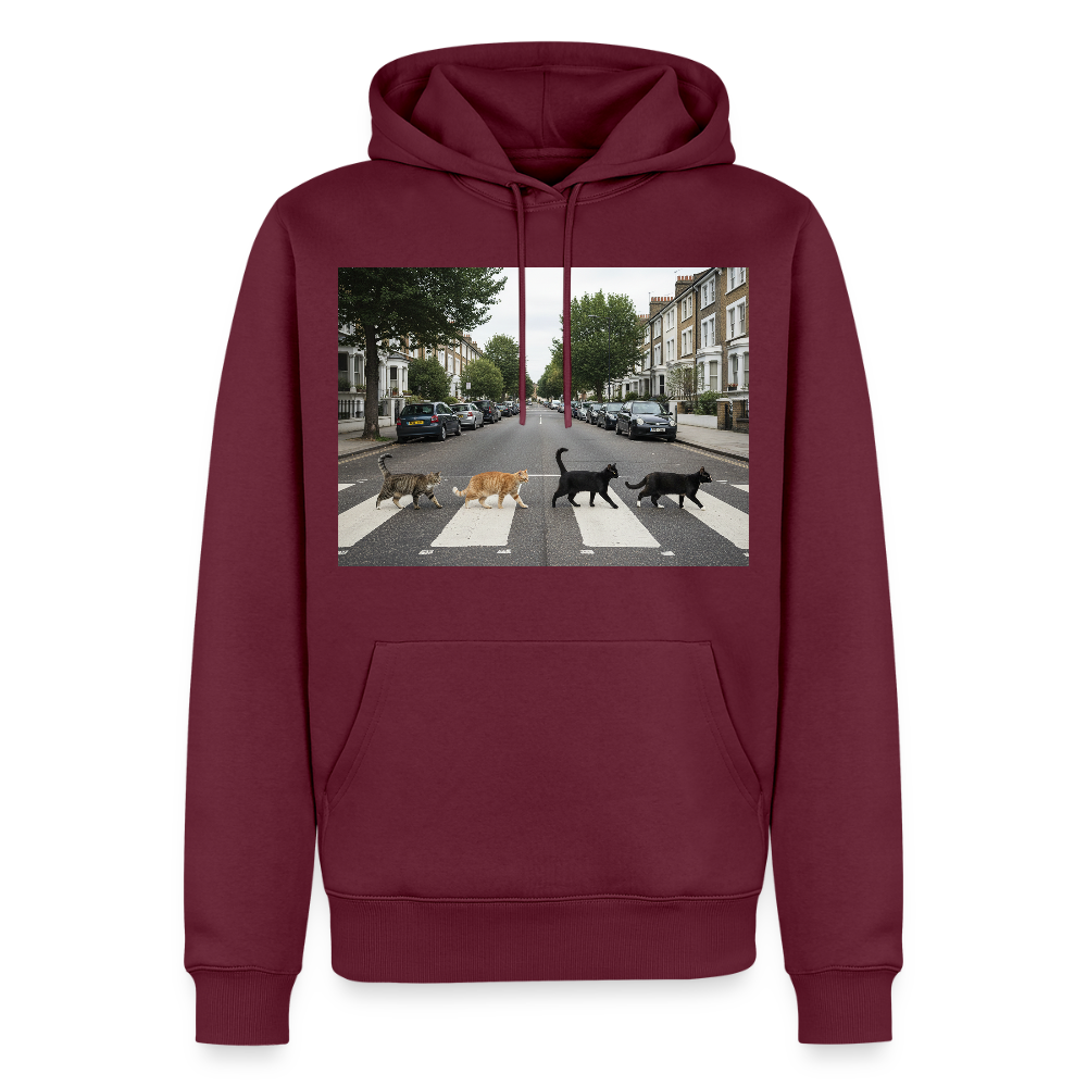 The Purrfect Crossing – Wir waren vor der Band da | Männer Premium Hoodie - Burgunderrot