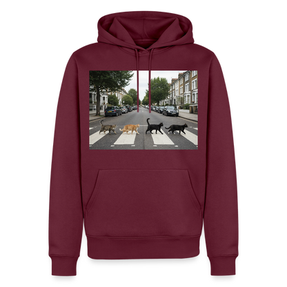 The Purrfect Crossing – Wir waren vor der Band da | Männer Premium Hoodie - Burgunderrot
