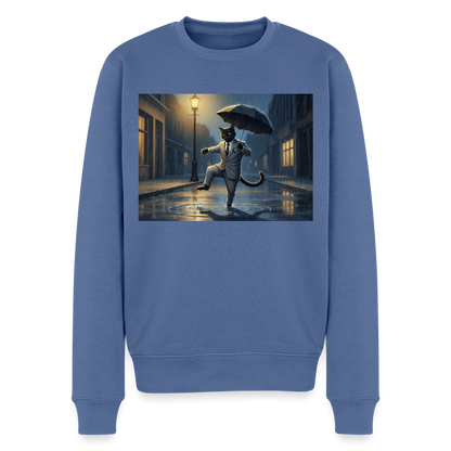 Krümel tanzt im Regen |  Männer Premium Pullover - Taubenblau