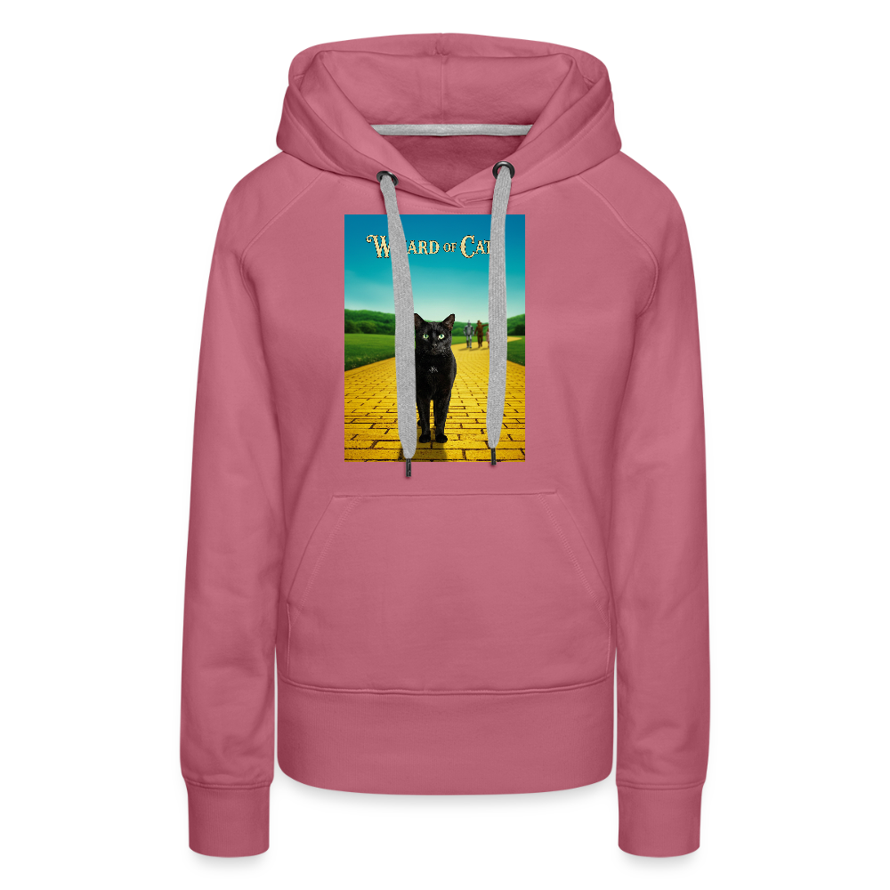 Wizard of Cats – Der gelbe Weg gehört Krümel | Frauen Premium Hoodie - Malve