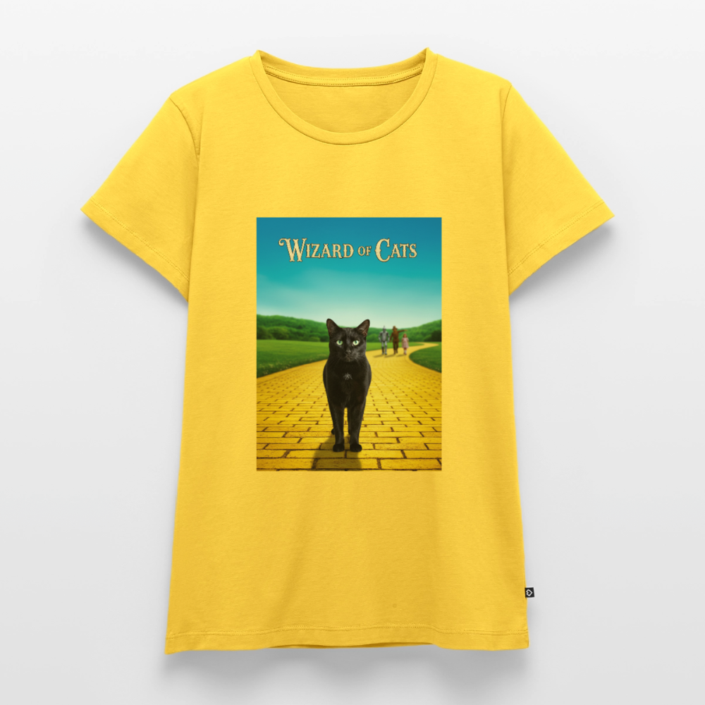 Wizard of Cats – Der gelbe Weg gehört Krümel | Frauen Premium T-Shirt - Gelb