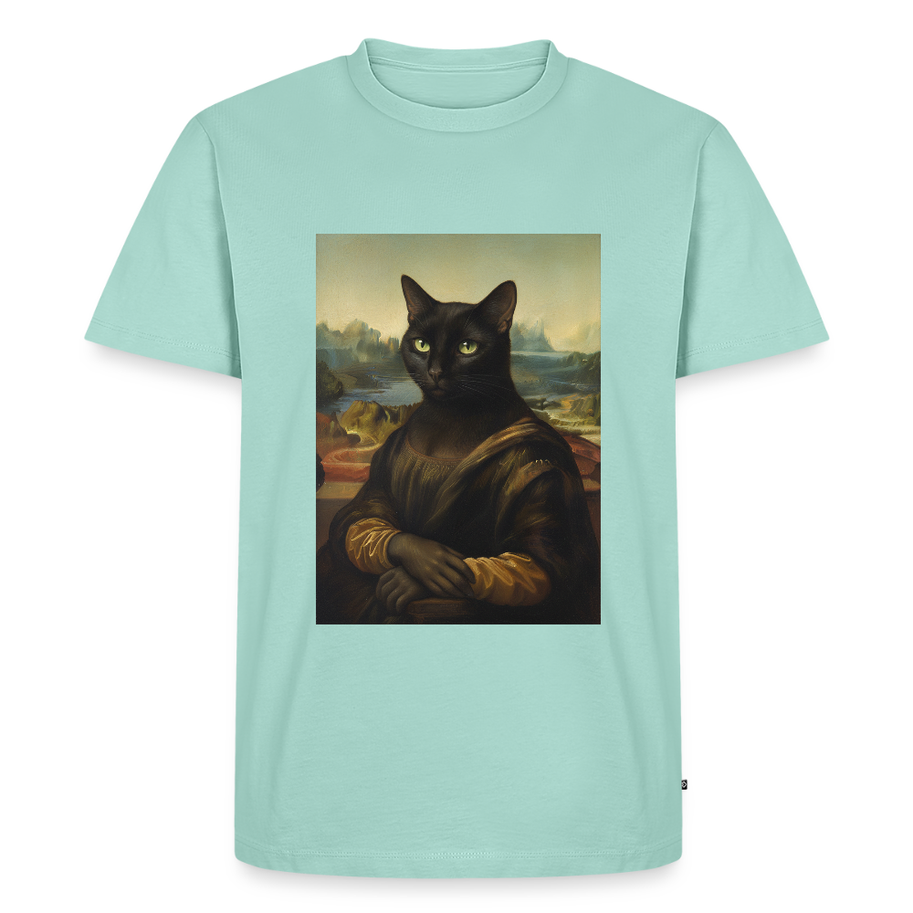 Mona Lisa… aber es ist eine Katze | Männer Premium T-Shirt - Mint 