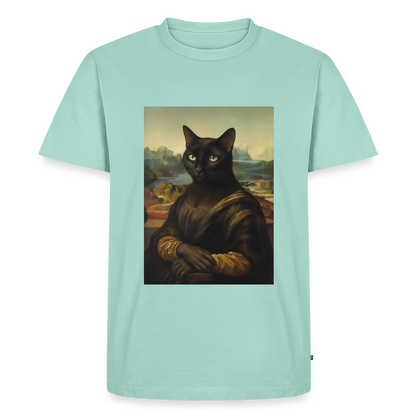 Mona Lisa… aber es ist eine Katze | Männer Premium T-Shirt - Mint 