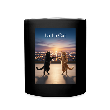 La La Cat – Tanz über den Dächern | Tasse einfarbig - Schwarz